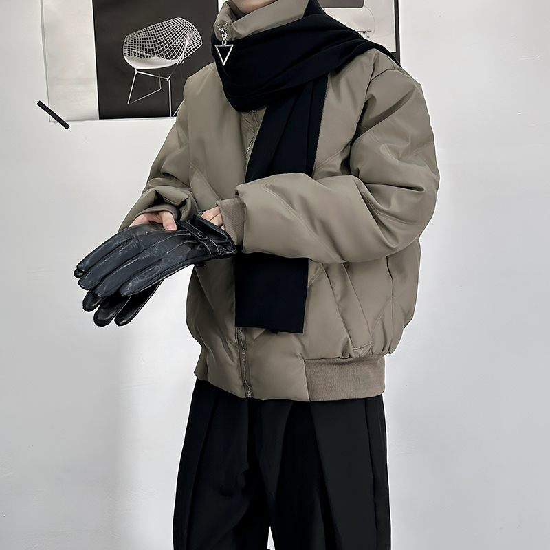 逸古森冬季新款立领加厚棉服外套