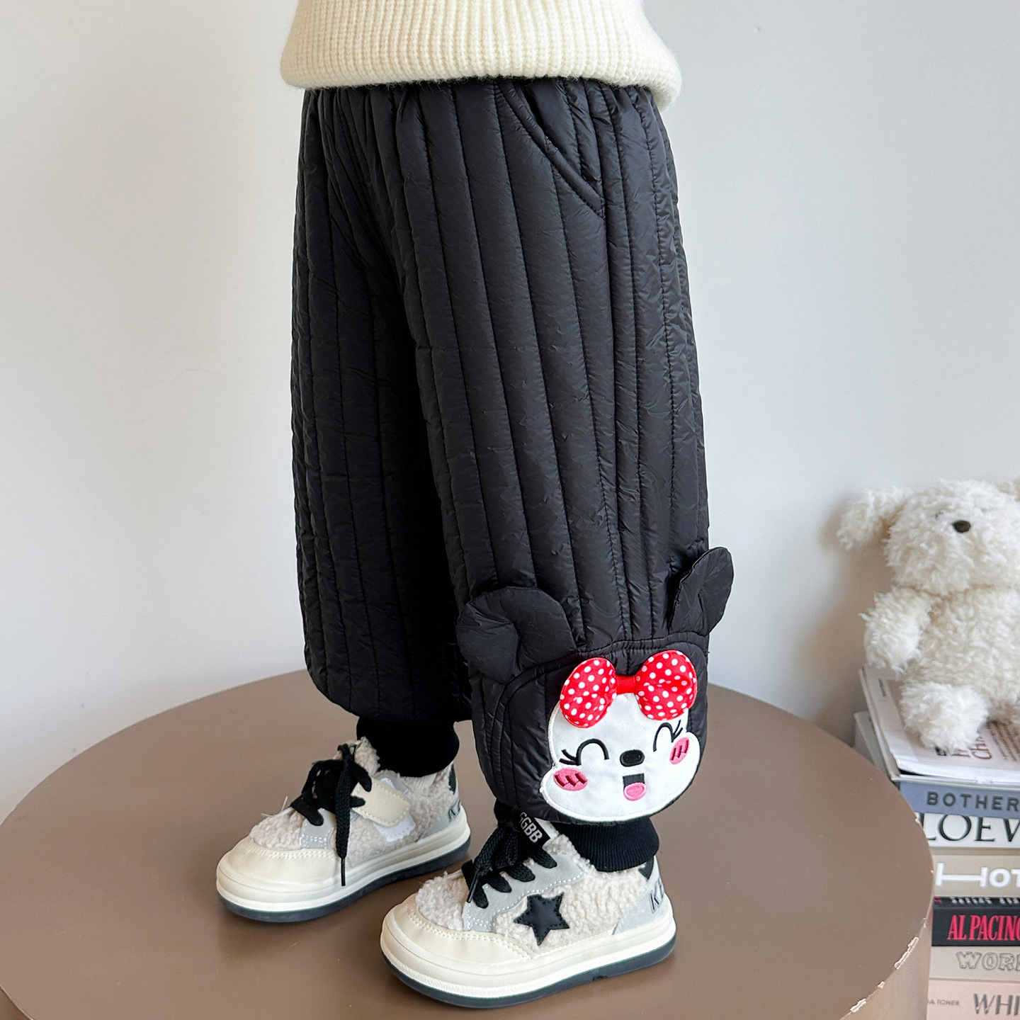 女童加绒保暖棉裤冬季新款女宝宝