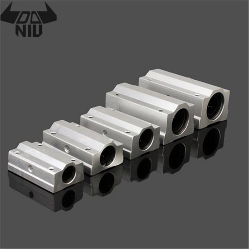 DANIU 1PC SCS8/10/12/16/20LUU Steel Aluminum Linear Motion B-封面