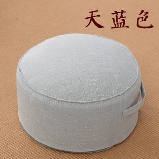 坐墩垫子布艺茶几可拆洗榻榻米阳台增高亚麻坐垫蒲团地板飘窗加厚