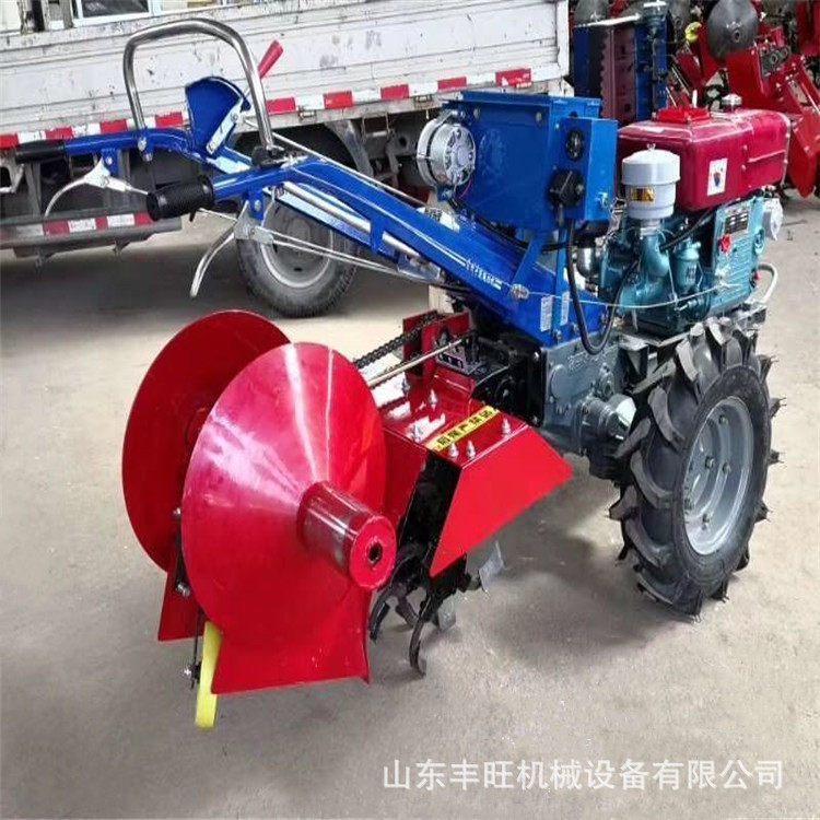 小型手扶草莓起垄机 田园开沟筑埂机 黑土地打埂开沟机