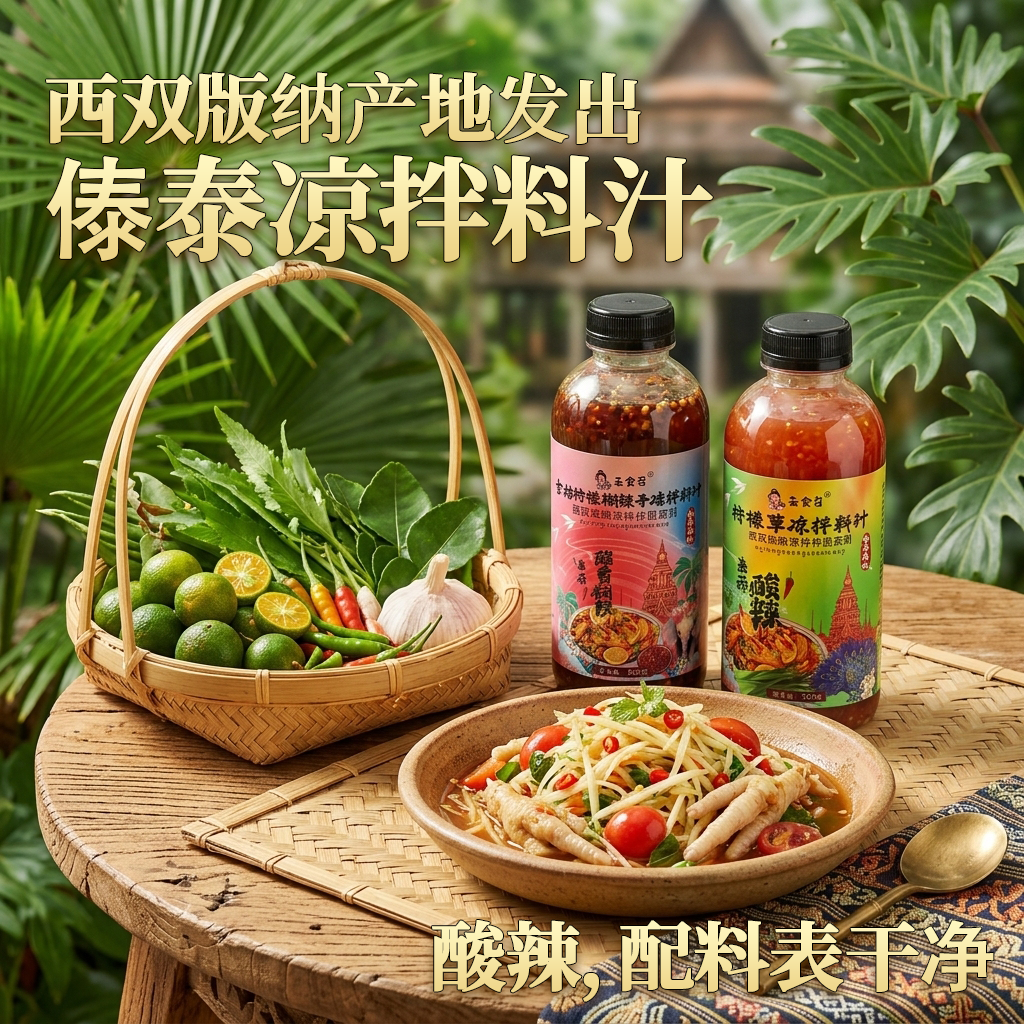 云食召傣味酸辣凉拌汁500克