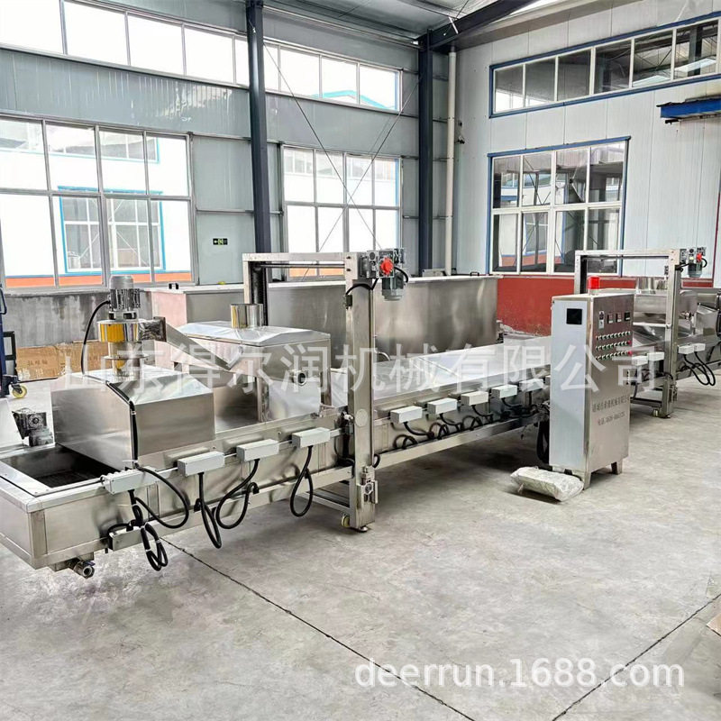 预制菜桑叶油炸生产线 天妇罗翠叶上浆机 裹涂均匀 现货型号齐全,清洗/食品/商业设备,炸炉/油炸机,淘宝优惠券,粉丝福利购,淘宝优惠卷