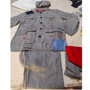 老红军八路军做旧舞台表演服装补丁款破烂军装狼牙山五壮士演出服