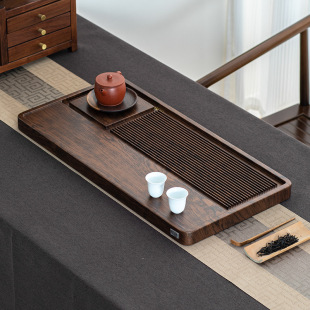 干泡小茶台整块高端办公室功夫茶具 日本品质茶盘实木家用客厅新款