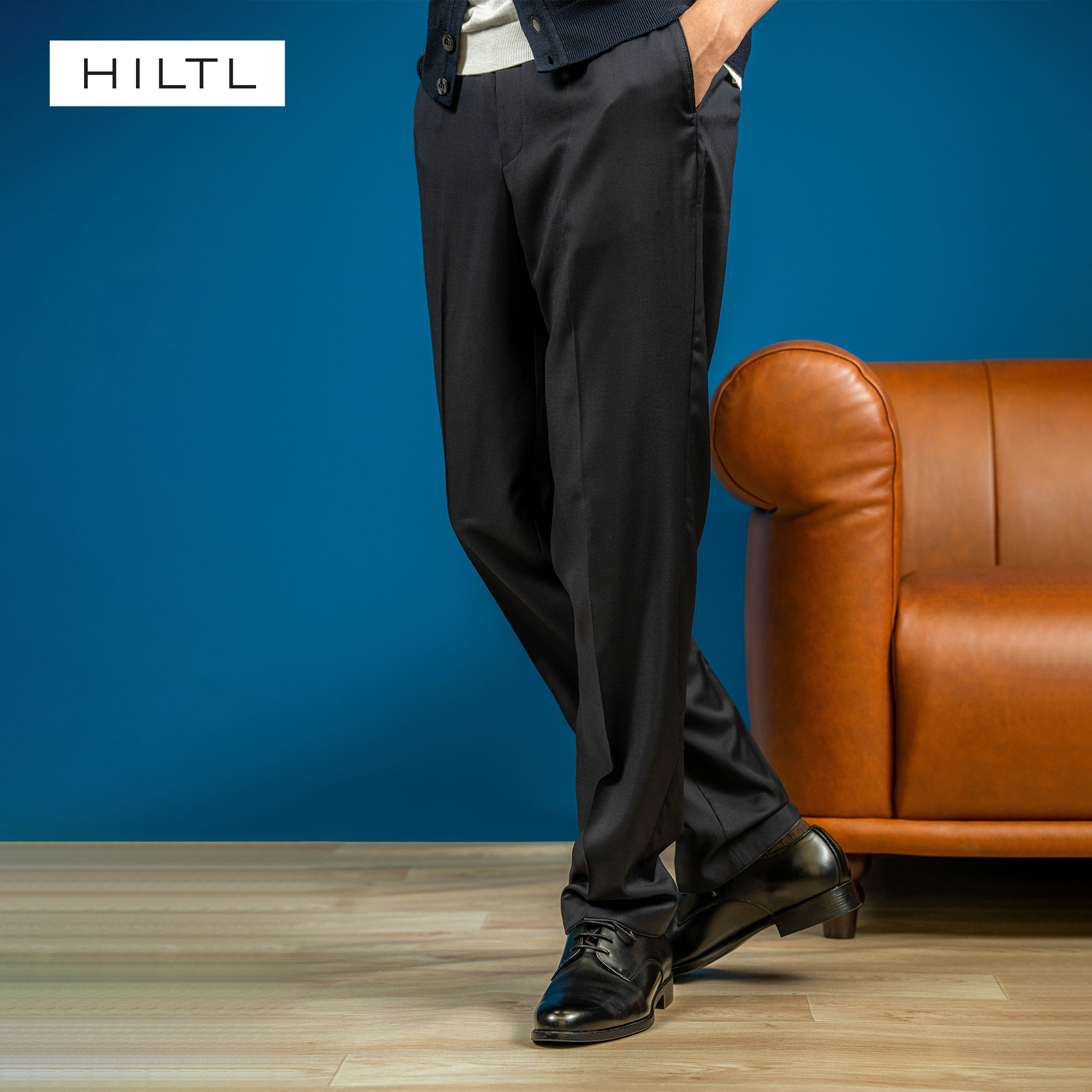 hiltl德国希尔德男士商务休闲西裤欧州品牌正品羊毛正装长裤23206