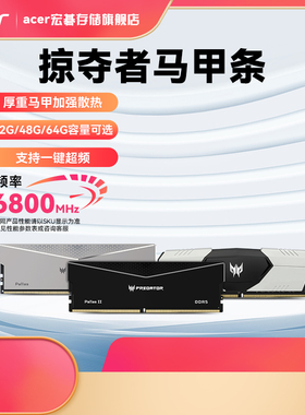 宏碁掠夺者【凌霜PALLAS】96G 马甲条 DDR4 DDR5 台式机内存条