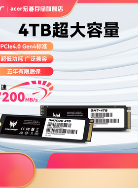 【4T】 宏碁掠夺者固态GM7 GM7000 GM9SSD固态硬盘 M.2 PCIe4.0