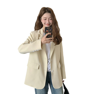 黄色西装女2024春季新款韩版宽松小个子ZB150A-6601-P120-K178图片
