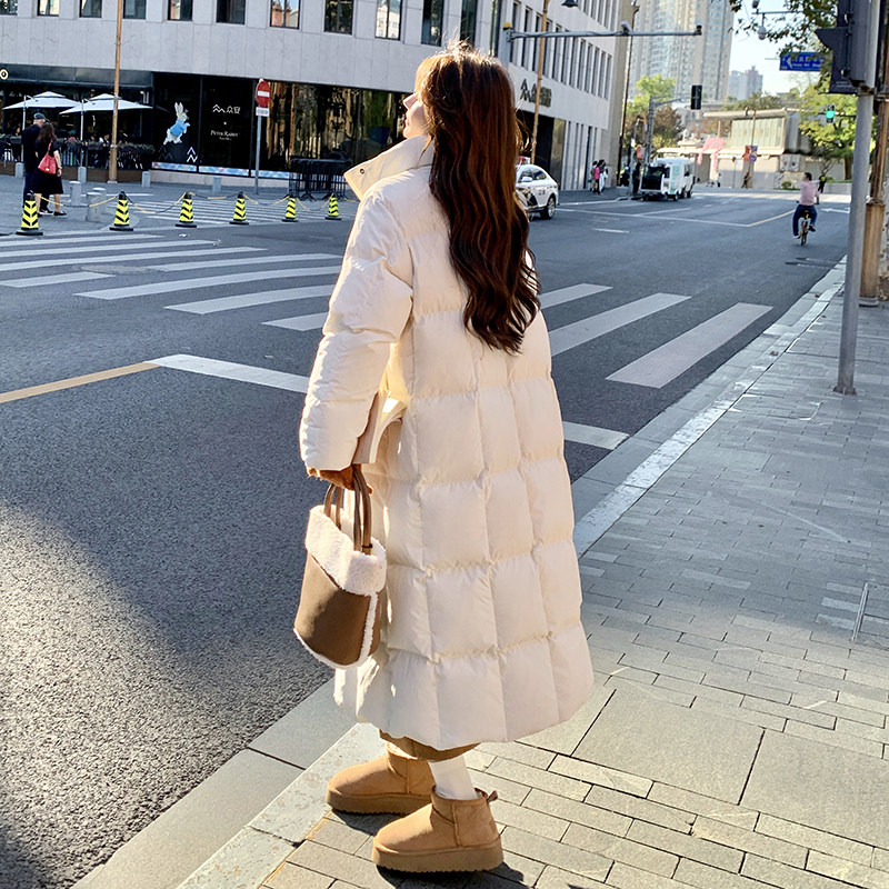 超好看白色长款过膝东北羽绒服女冬2024新款加厚90白鸭绒防寒外套,女装羽绒服,浙宝007A（原150A)