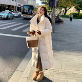 超好看白色长款过膝东北羽绒服女冬2024新款加厚90白鸭绒防寒外套，女装羽绒服，浙宝007A（原150A)