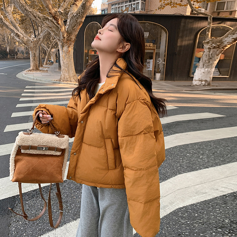 现货！橘色小个子短款90绒羽绒服150A-5819-P205-K288,女装羽绒服,浙宝007A（原150A)