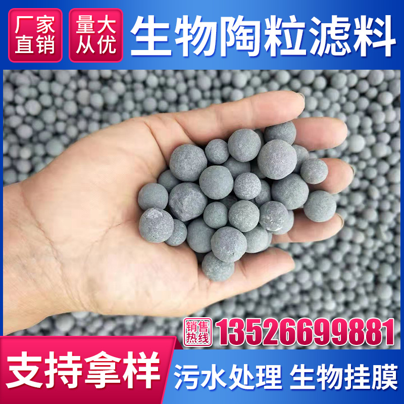 现货优质陶土黏土生物陶粒滤料污水处理过滤曝气池厌氧池挂膜重质