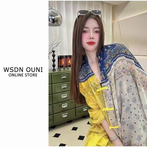 可可西里旅游夏季民族风披肩复古盘扣防晒棉麻披肩罩衫百搭沙滩巾