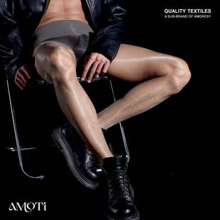 AMOTi 缇 心灵感触 -谧 [风范]1D男士极光油亮丝滑无缝裆连裤袜