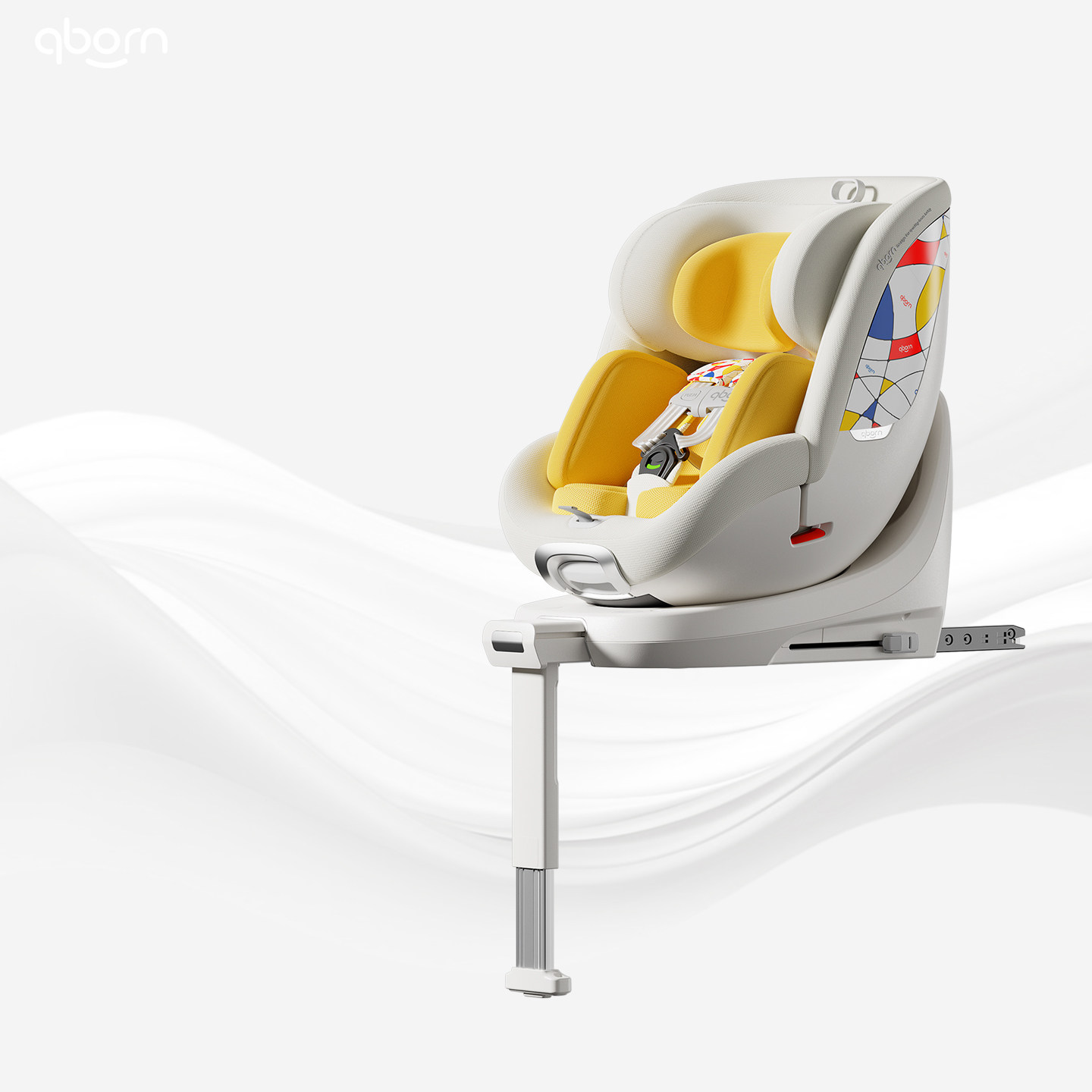 qborn小海豚pro米色儿童安全座椅0-7岁智能通风婴儿白鹿推车,婴童用品,汽车座椅,淘宝优惠券,粉丝福利购,淘宝优惠卷