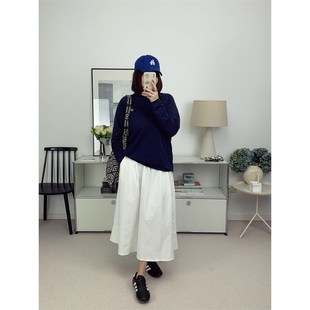 抗皱面料A字蓬蓬半身裙立体剪裁伞裙25春夏新款 鸬鹚