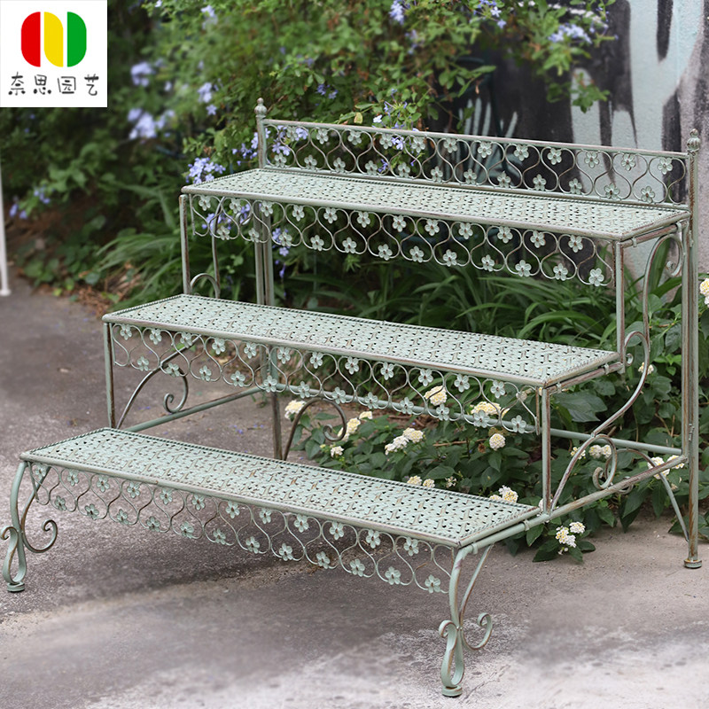 户外铁艺阶梯式花架多层落地式庭院阳台露台多肉花盆收纳置物架子,鲜花速递/花卉仿真/绿植园艺,花架,淘宝优惠券,粉丝福利购,淘宝优惠卷