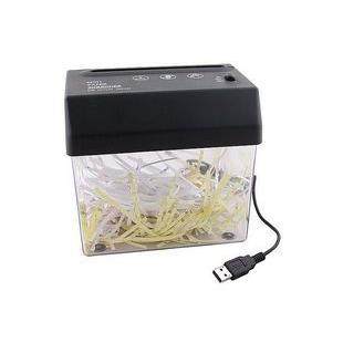 USB电池两用型电动碎纸机 迷你USB碎纸机