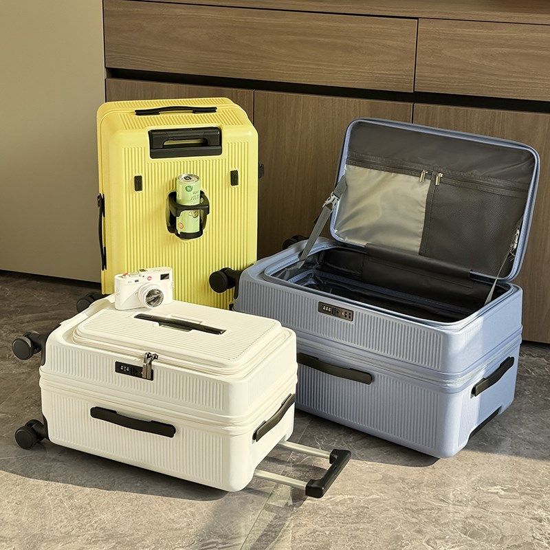 多功能侧开盖行李箱大容量深仓旅行箱28寸男加厚拉杆箱新款密码箱