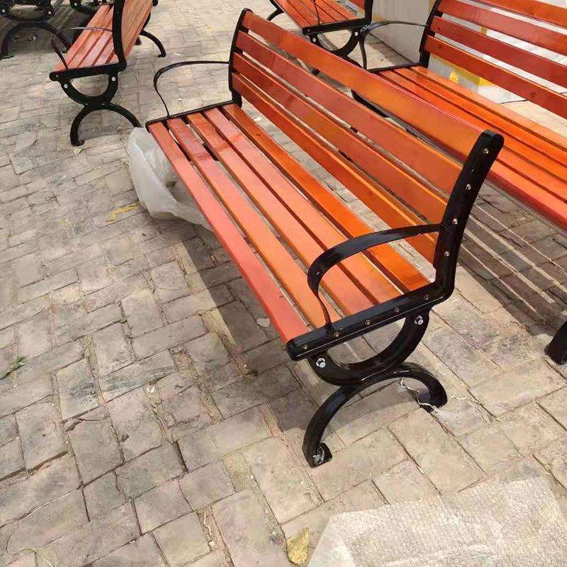1.2米1.5米1.8米长椅公园长椅广场椅户外公园椅小区实木靠背椅