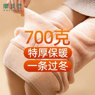 棉裤 外穿丝袜光腿神器裸感保暖袜秋裤 加绒加厚打底裤 肉色女士冬季