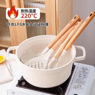 厨具铲v子漏勺汤勺硅胶炒勺专用厨房炒菜不粘 锅铲家用耐高温套装