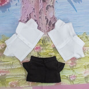 现货娃衣20CM15cm棉花娃娃打底衬衣立领衬衫 可爱公仔无属性衣服