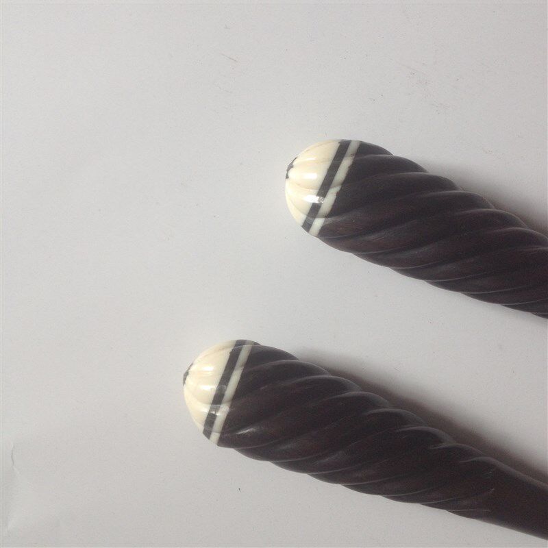 精制黑檀麻花二胡轴