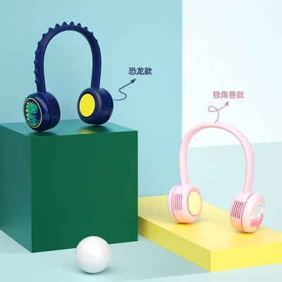 guzi挂脖小i风扇儿童款便携式迷你运动M学生超静音无叶脖子风扇