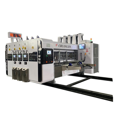 纸箱印刷机全自动高速三色水墨印刷开槽模切机纸箱厂全套设备