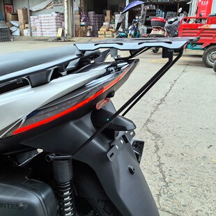 升仕368E摩托车改装加强后货架靠背夏德边箱折叠靠背无损安装