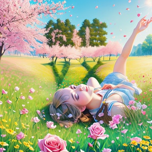 花卉ai幻图光影艺术字隐藏字定制艺术头像定制文字嵌入图像幻术字