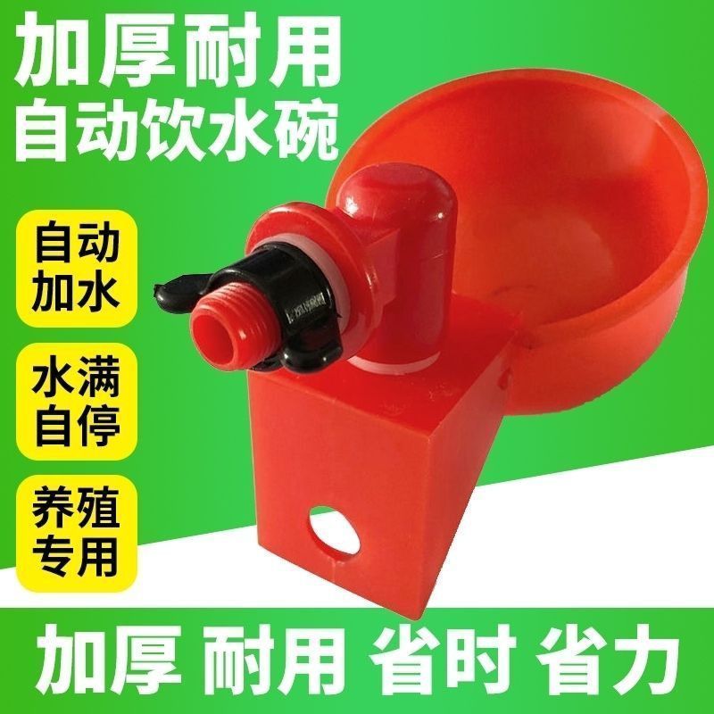 家禽自动饮水器鸡鸭鹅自动水碗加厚喂水器鸽子鸡饮水器全自动新款