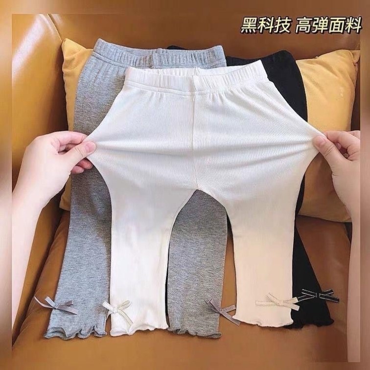 宝宝打底裤薄款简约春夏新款休闲长裤韩版洋气百搭外穿女童长裤子