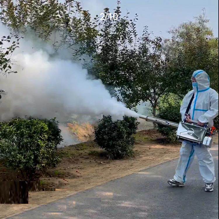 新量型远射程大雾汽油热雾机15565药升箱猪棚鸭舍 用背负汽油喷雾