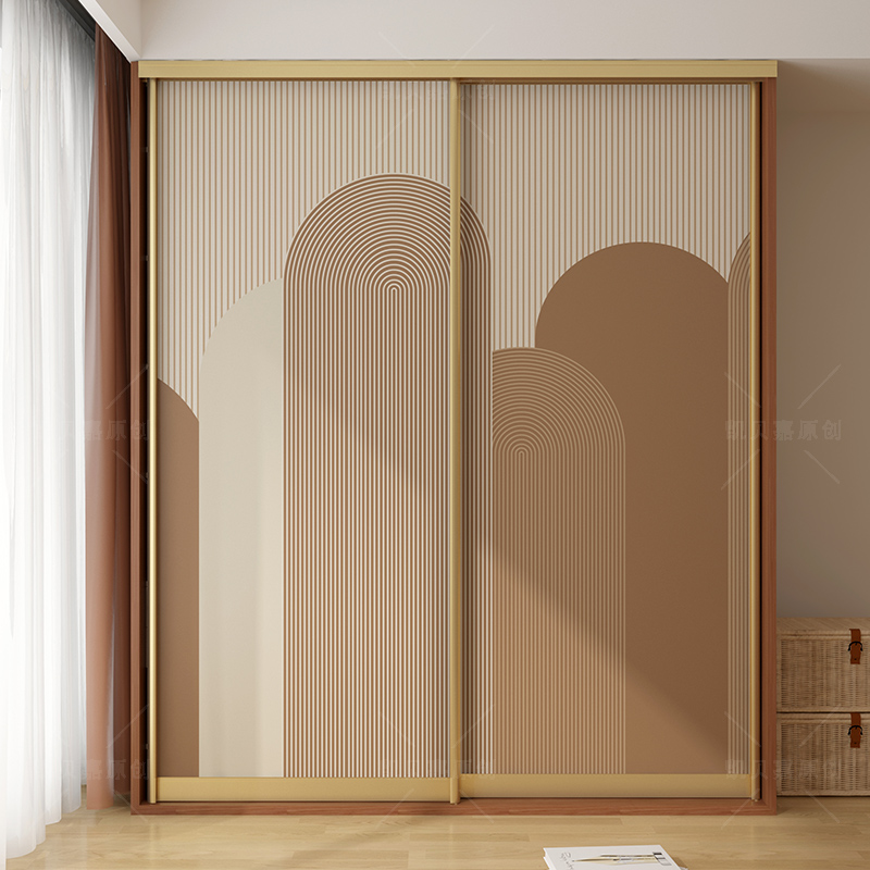 装万家北欧简约装饰衣柜门贴纸加厚自粘遮丑壁纸旧房子改造翻新贴