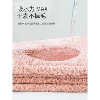 发帽女双层加厚强水吸速超干包头毛巾BKB09L3M擦洗头发2干022新款
