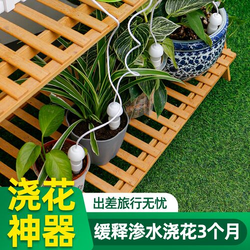 自动浇水器假期出差浇花神器家用阳台养花可调节滴灌器懒人渗水器