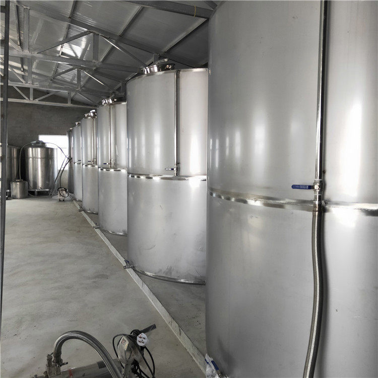 平底酒罐群储存罐白钢罐制作厂家 不锈钢酒容器酿酒白钢锅煮酒机