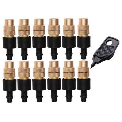 12 Set Copper Adjustable Spray Nozzle Spray Atomization Copp