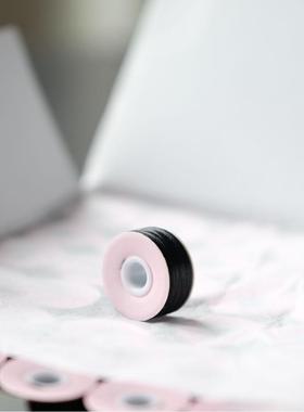 144只装 75D/2 黑色 Prewound Bobbin Thread 绣花底线 L型 110米