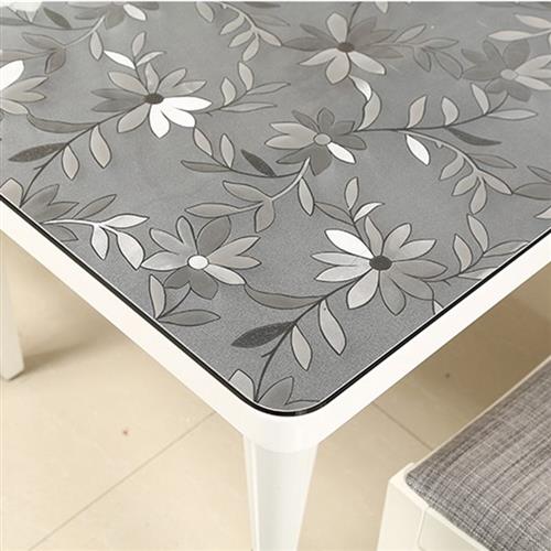 定做软玻璃胶垫pvc透明防水桌布塑料餐桌茶几垫圆台布磨砂水晶板