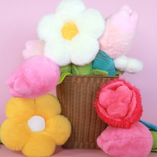 捕兽记春日花卉玩偶花束80cm装饰摆件毛绒玩具抱枕靠枕生日礼物