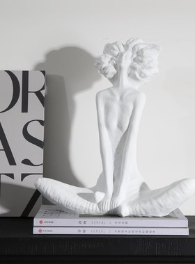 北欧风摆件抽g象人物艺术雕塑日式侘寂风现代简约客厅软装饰品家