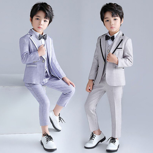 男童礼服b套装主持人服装儿童钢琴演奏口才演讲朗诵比赛西装演出