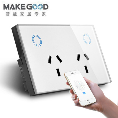 WIFI插座 澳规wifi美规插座智能插座面板120/118插座墙壁安装插座