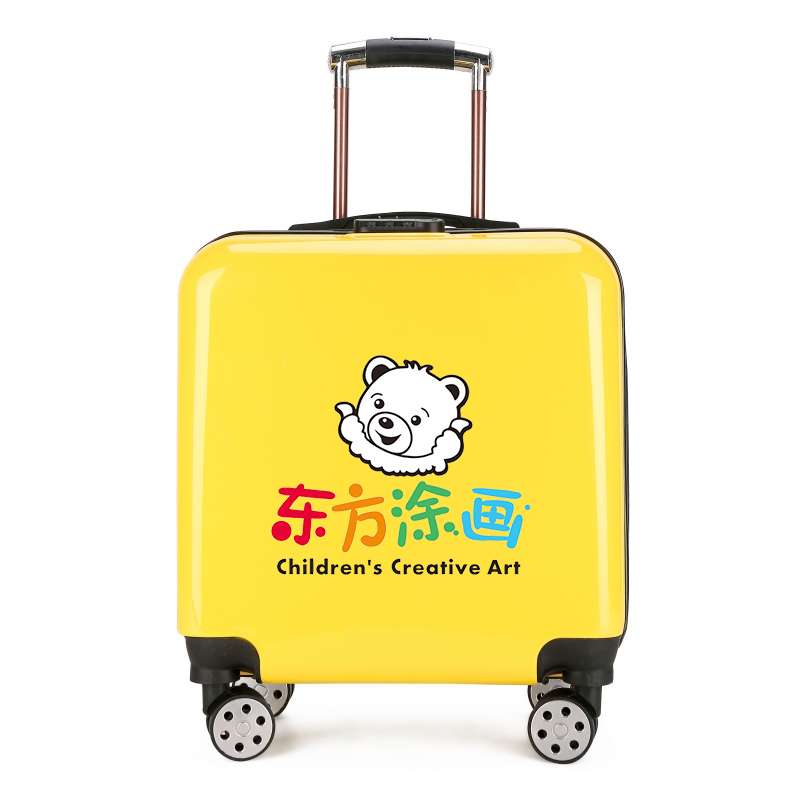 行李箱礼品箱定制儿童拉杆箱印v制Alogo小学生20寸万向轮密码旅行