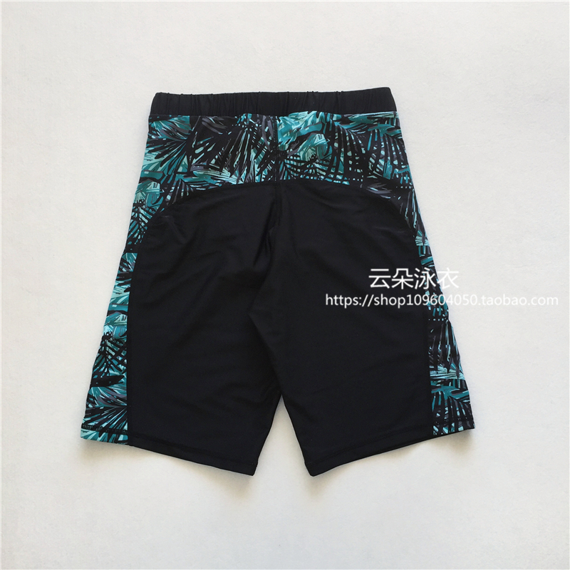 品质沙滩裤男可下水泡温泉五分大码游泳裤速干宽T松泳衣防尴尬短