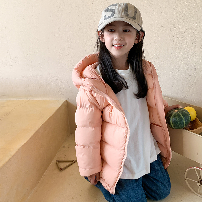 儿童轻薄羽绒服女j款童装男款冬季女童极寒加厚冬装男大童薄绒外